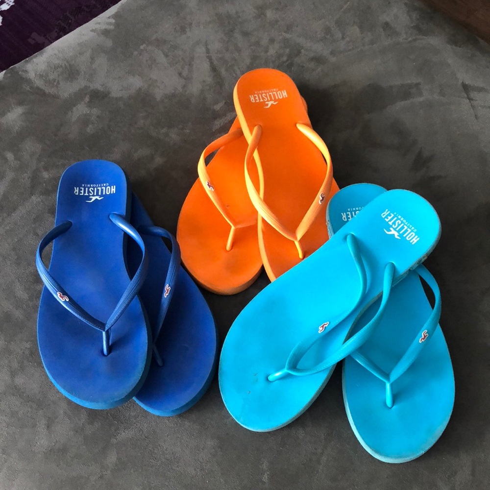 SOLD! Hollister Flip Flops - 3 for 1
